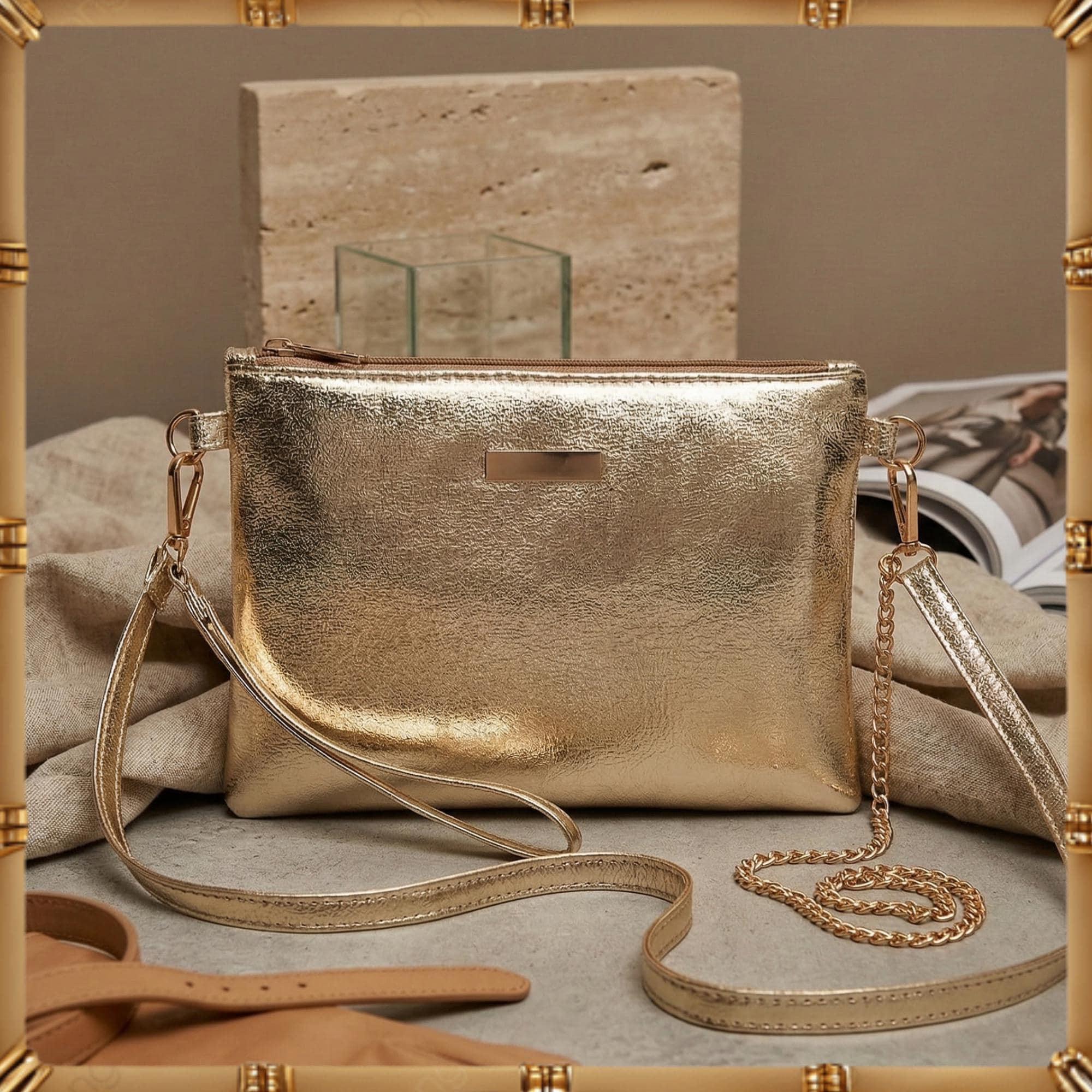 Gold lion handbag - Etsy 日本