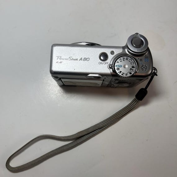 CANON Powershot A80 Digital Camera, Silver, 4.0MP, Screen Not