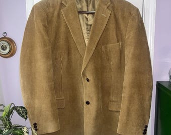 Men's Camel Corduroy Blazer 48L David Taylor