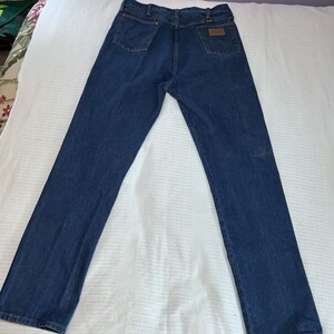 Pantalones vaqueros Wrangler de corte vaquero vintage para hombre, talla 36x36, fabricados en EE. UU. imagen 6