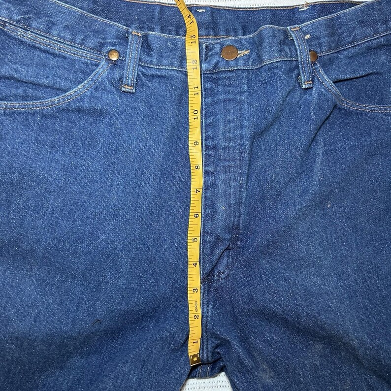 Pantalones vaqueros Wrangler de corte vaquero vintage para hombre, talla 36x36, fabricados en EE. UU. imagen 3
