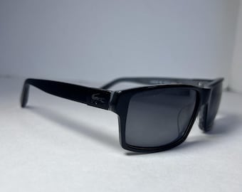 Lacoste LA12414P Black Men's Squared SunGlasses Frames Side Logo