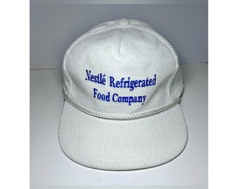 Gorra de camionero vintage de pana de Nestlé Refrigerated Foods Distribution