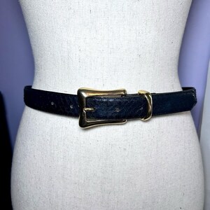 Snakeskin Women Belt Black - Etsy display picture 1