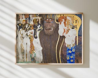 Beethoven-fries – Gustav Klimt | Museumkunstdruk · Matte gicléemuurkunst