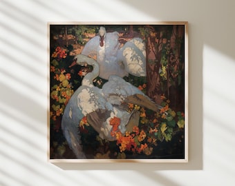 Los cisnes – Frank Brangwyn / Impresión artística de museo · Arte mural giclée mate