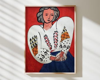 De Roemeense blouse – Henri Matisse | Museumkunstdruk · Matte gicléemuurkunst