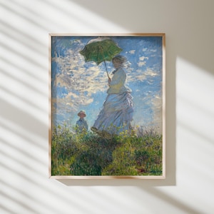 woman with a parasol claude monet fine art print