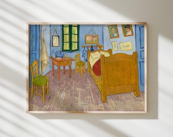 Slaapkamer in Arles, derde versie – Vincent van Gogh | Museumkunstdruk · Matte gicléemuurkunst