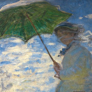 Woman with a Parasol – Claude Monet | Museum Art Print · Matte Giclée Wall Art image 3