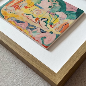 Le Bonheur de Vivre or The Joy of Life – Henri Matisse | Framed Handcrafted Ceramic Wall Art