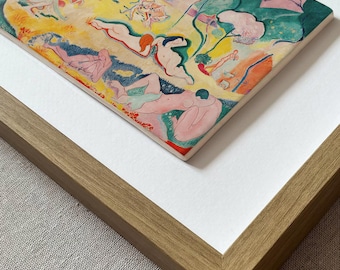 Le Bonheur de Vivre of de vreugde van het leven – Henri Matisse | Ingelijste handgemaakte keramische muurkunst