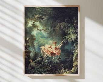 De schommel – Jean-Honoré Fragonard | Museumkunstdruk · Matte gicléemuurkunst