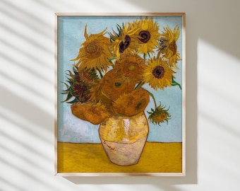 Sunflowers, Munich version – Vincent van Gogh | Museum Art Print · Matte Giclée Wall Art