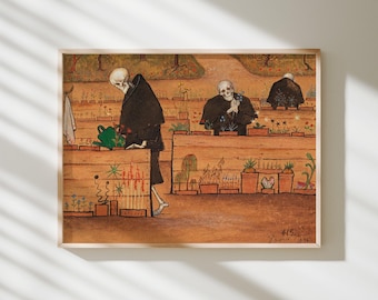 De tuin des doods – Hugo Simberg | Museumkunstdruk · Matte gicléemuurkunst