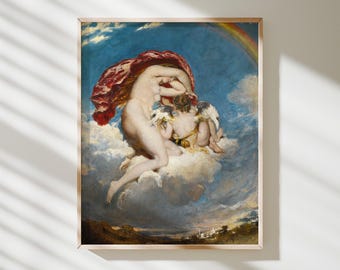 Venus en Cupido dalen af – William Etty | Museumkunstdruk · Matte gicléemuurkunst