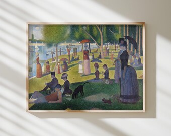 A Sunday Afternoon on the Island of La Grande Jatte – Georges Seurat | Museum Art Print · Matte Giclée Wall Art