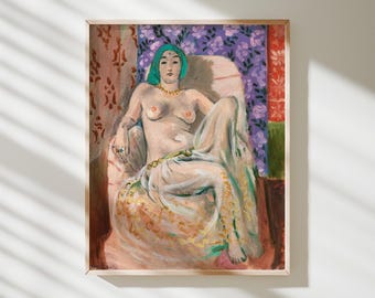 Femme Mauresque of Le Genou Levé – Henri Matisse | Museumkunstdruk · Matte gicléemuurkunst