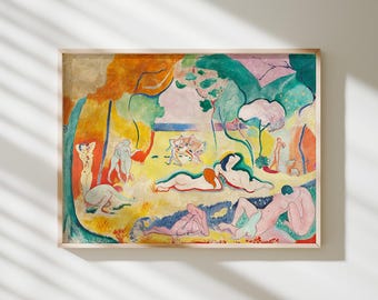 Le Bonheur de Vivre of de vreugde van het leven – Henri Matisse | Museumkunstdruk · Matte gicléemuurkunst