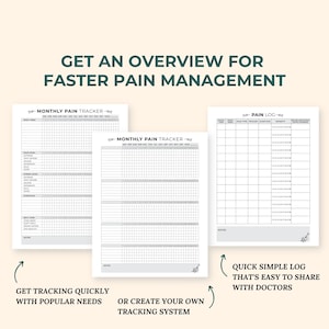 Chronic Pain Tracker, Chronic Illness Medical Planner Printable, Digital Medical Binder Template, Sleep Symptom Tracker, Medication Tracker image 4