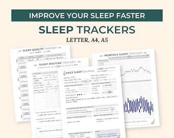 Sleep Tracker Printable, Sleep Diary, Health Tracker, Medical Information Binder Insert, Spoonie Digital Download