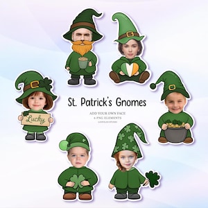 St Patrick's Day-tomtar, anpassat foto, lägg till ditt eget ansikte