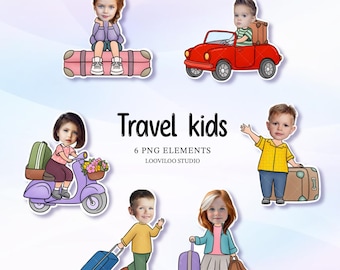 Travaler kids face blank, Add your own face template