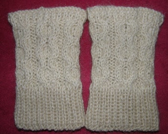 Hand Knitted Boot Cuffs Leg Warmers   2in1