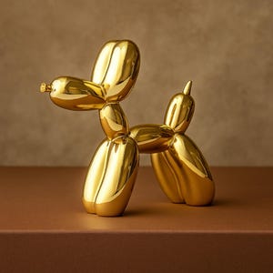 Balloon Dog Figurine Sculpture - Modern Decorative Sculpture, Aesthetic Home Decor, Office Desk, Living Room Art Decoration Gift