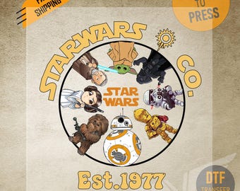 May The 4th Be With You DTF Transfer, Star Wars Characters in Mickey Frame, Ready to Press Print for Disney Trip  Star Wars Day Apparel