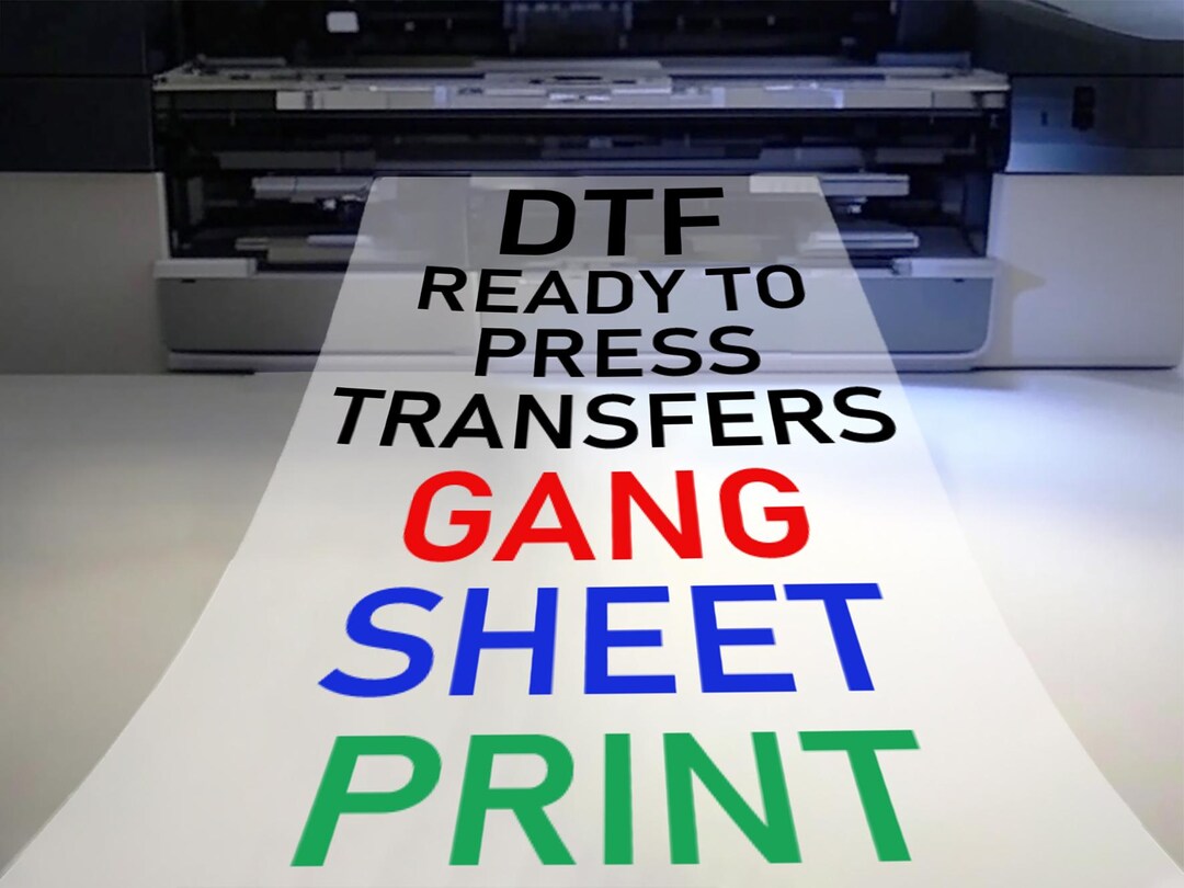 Custom DTF Transfer Gang Sheet: Ready to Press Heat Print - Etsy