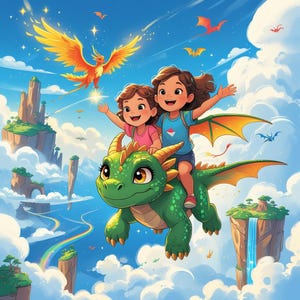 Magical Kids Storybook Bundle (Set of 3) – Unicorn, Mermaid & Dragon Tales – Digital Download PDF for Ages 5–8