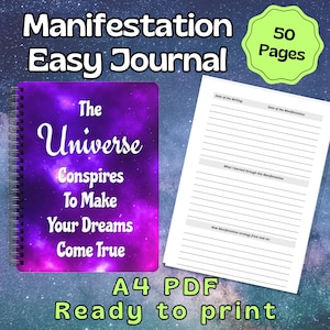Manifestation Journal for Beginners: Law of Assumption (PDF Download, 50 Pages)