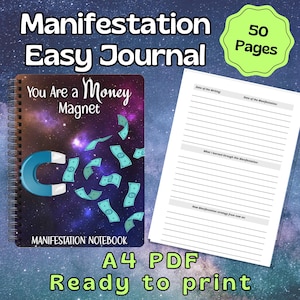 Manifestation Journal for Beginners: Law of Assumption, 50 Pages (PDF Download)