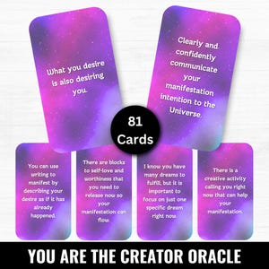 You Are The Creator Oracle, Manifestation Oracle Cards, Law of Assumption, Self Growth Cards, Daily Guidance, Spiritual Messages
