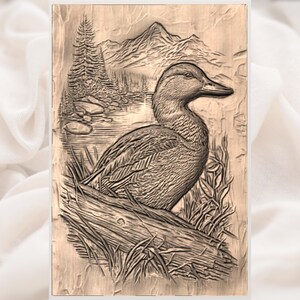 Duck Mountain Lake 3D Relief STL File view 3