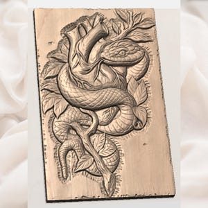 Serpent & Heart STL view 2