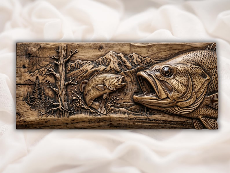Largemouth Bass Relief STL