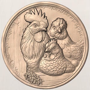 Round Chicken Coop STL view 2