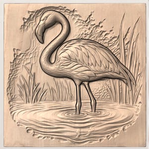 Flamingo STL view 3