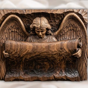 Angel Scroll Relief view 1