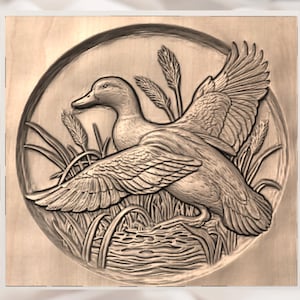 Duck 3D Relief STL view 2