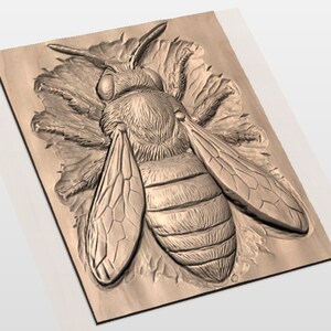 Honey Bee Relief STL view 3