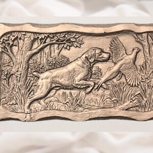 Brittany Spaniel Hunting Dog STL view 3