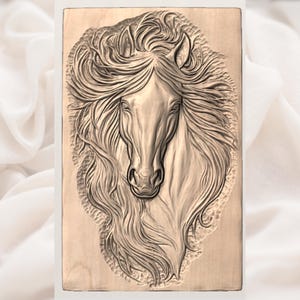 Horse Head STL view 3