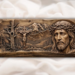 Jesus Christ Crucifixion STL view 1