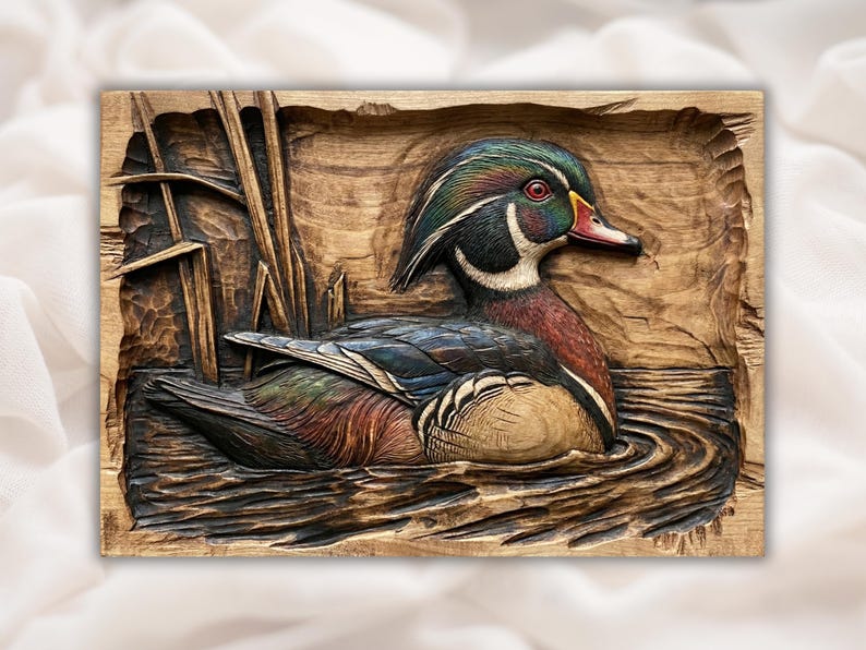 Wood Duck Relief STL