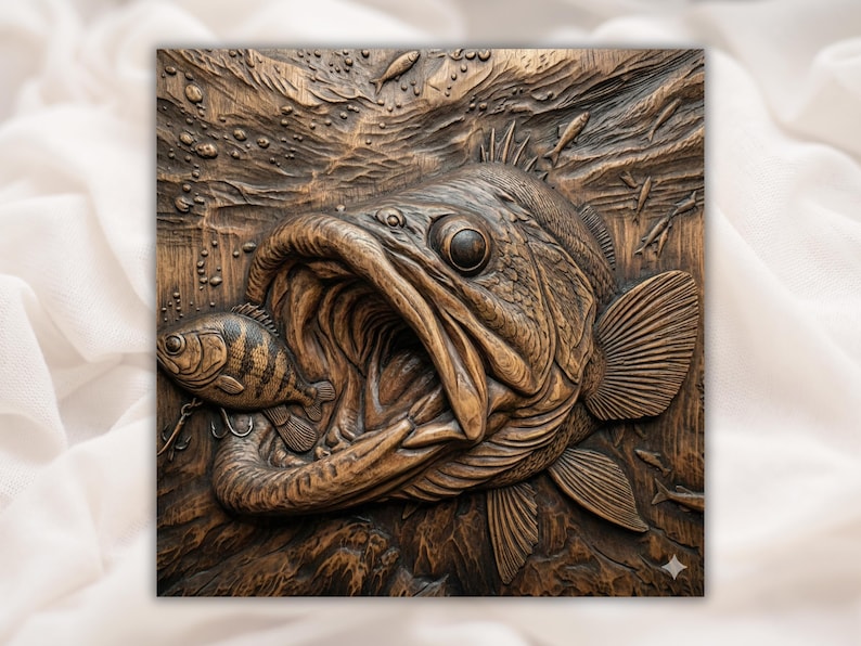 Big Bass 3D Relief STL