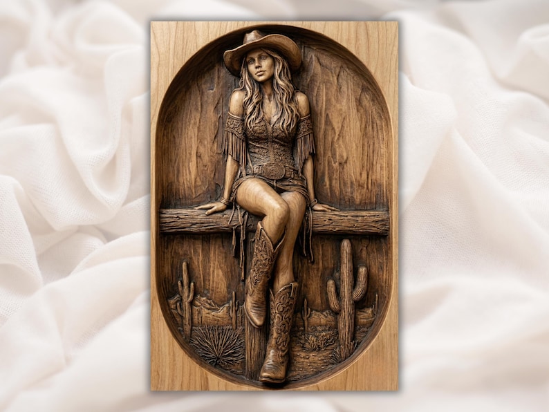 Cowgirl STL Relief