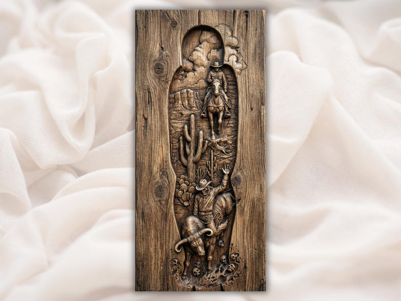Cowboy Boot STL Relief